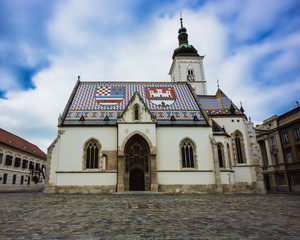 St. Marks Church in Zagreb, Croatia 