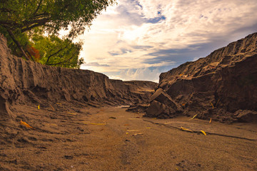 Louisiana Riverbank Sand Chasm