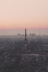 sunset over paris