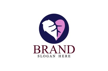 Obraz premium Leaf logo, free hand vector leaf, leaf with frame and brand
