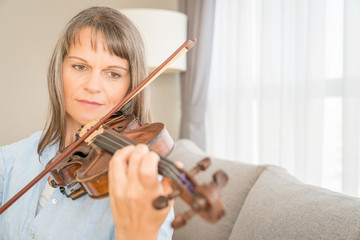 Woman with a violin