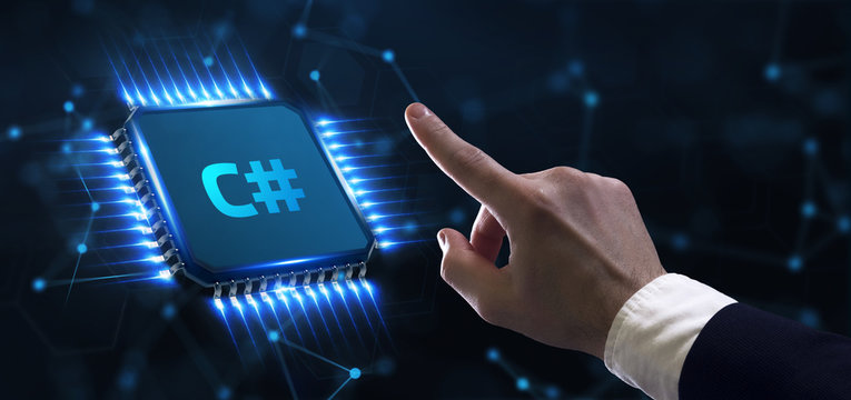 Software, web development, programming concept. Programming languages java and program. Software development. C#