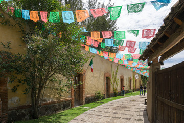 Mexican town road