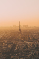 eiffel tower at sunset