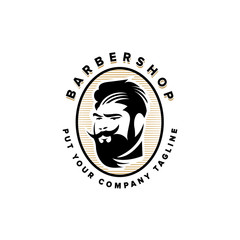  Barbershop vintage Logo template 