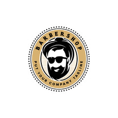  Barbershop vintage Logo template 