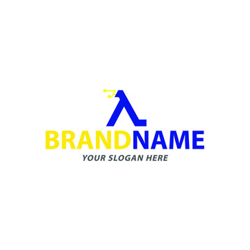 creative lambda techno icon logo design, vector