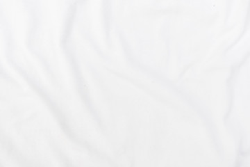 Abstract white fabric texture background. Wavy white cloth. 

