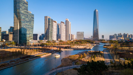 Songdo Central Park. Incheon City,South Korea