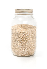 Mason Jar filled with Quinoa