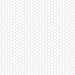 black white seamless pattern with hexagon - 335977630