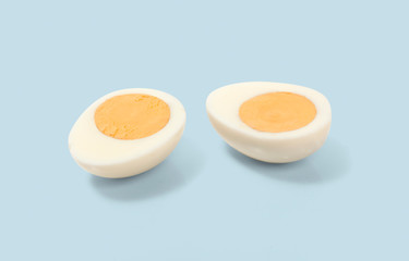 Halved Hard Boiled Eggs