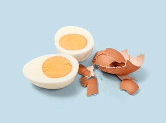 Halved Hard Boiled Eggs