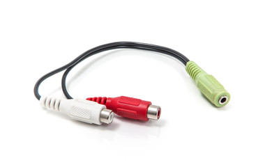 Cables on a White Background