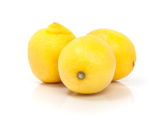 Lemons on a White Background