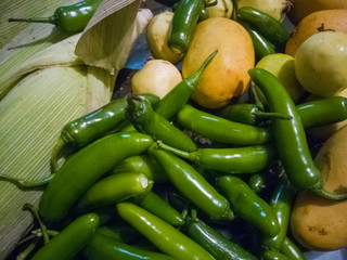chiles y verduras
