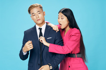 young business man and woman