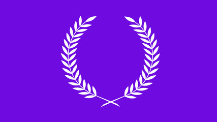 New purple background on wheat icon,wreath icon