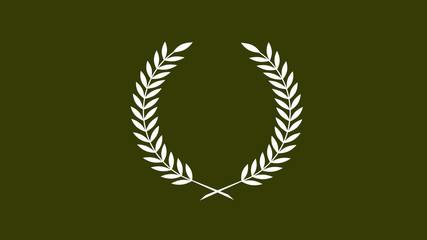 Fototapeta premium Amazing white wheat icon,wheat icon,science,wreath icon