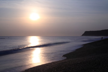 Long exposure sunrise seascape