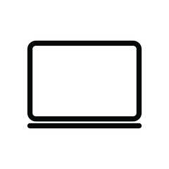 Computer monitor line icons. Stroke vector elements for trendy and modern design. Vector line icons isolated on a white background. Vector illustration