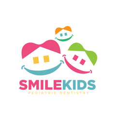 Fototapeta premium smile kids and fun logo designs