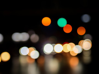 Abstract of blurred photo of the light bokeh 