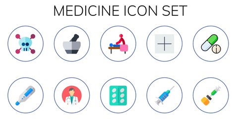 Modern Simple Set of medicine Vector flat Icons
