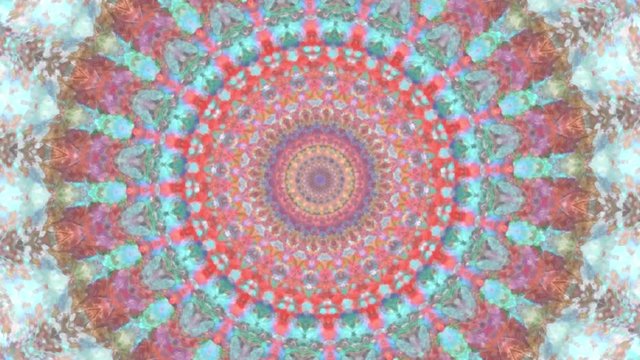 Beautiful Original Art therapy moving Mandala. Seamless loop psychotherapy.  Geometric patterns to find or restore a sense of healthy mental balance. For yoga specialist, astrology, art therapist.
