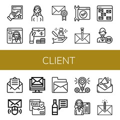 Set of client icons