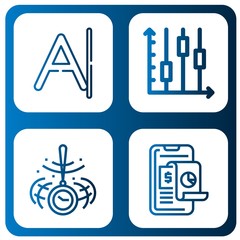 trend simple icons set