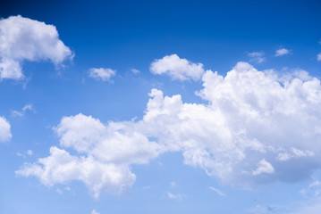 Obraz na płótnie Canvas Blue sky and cumulus clouds