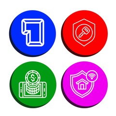 Set of secure icons