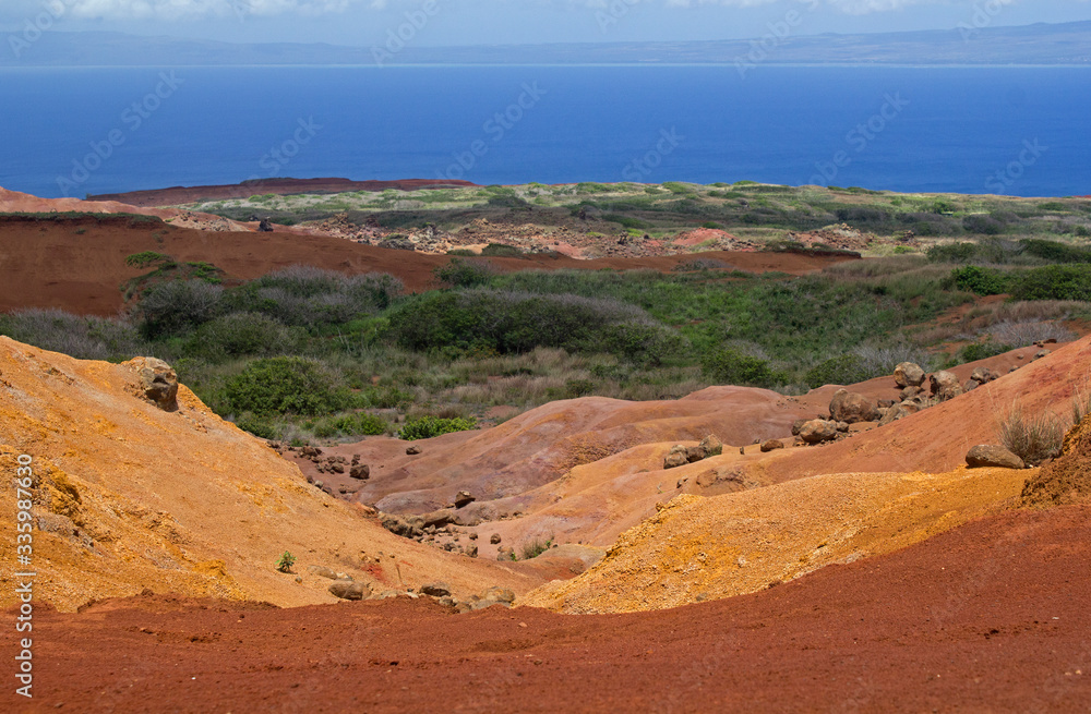 Wall mural View from Garden of the Gods on Lana'i, Hawaii