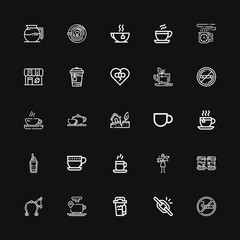 Editable 25 break icons for web and mobile