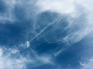 Fototapeta premium beautiful blue sky and fluffy white clouds