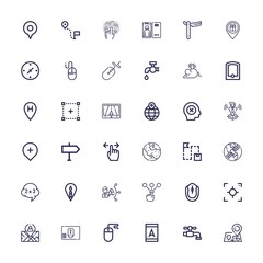 Editable 36 point icons for web and mobile