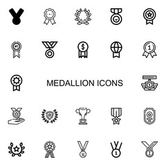 Editable 22 medallion icons for web and mobile