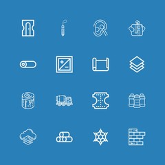 Editable 16 material icons for web and mobile