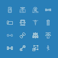 Editable 16 fit icons for web and mobile