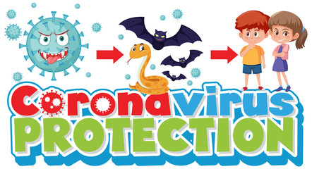 Obraz na płótnie Canvas Corona virus protection sign