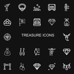 Editable 22 treasure icons for web and mobile