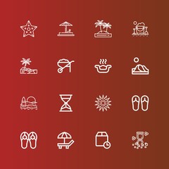 Editable 16 sand icons for web and mobile