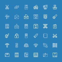 Editable 36 open icons for web and mobile