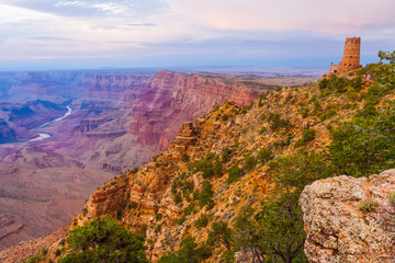 The Desert Watchtower Sits on the Edge of The Grand Canyon,Grand Canyon National Park, Arizona, USA