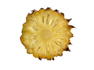 photo pineapple on a white background, isolate, cut