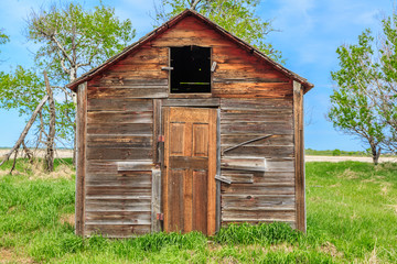 Old Abandoned Farm Building