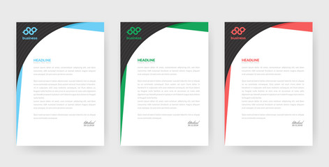 Unique style letter head templates for your Business.