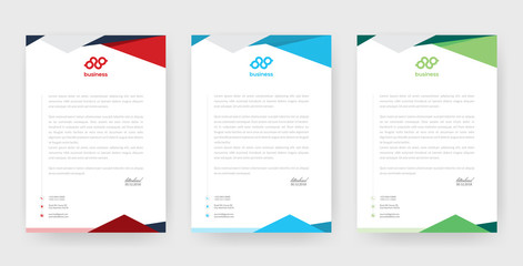 Unique style letter head templates for your Business.