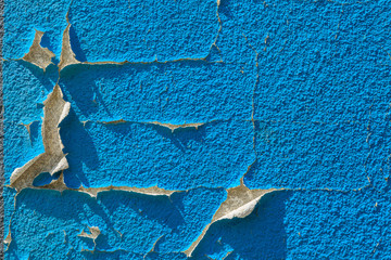 Peeling Blue Paint